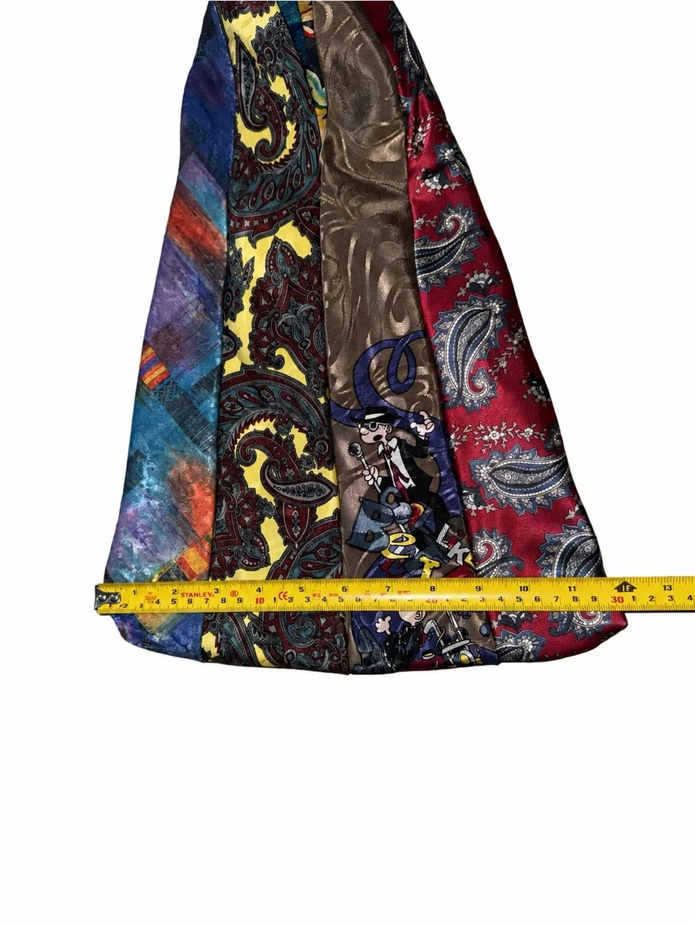 Keith Daniels Vintage Tie Hobo Bag Looney Tunes Disney Y2K Patchwork